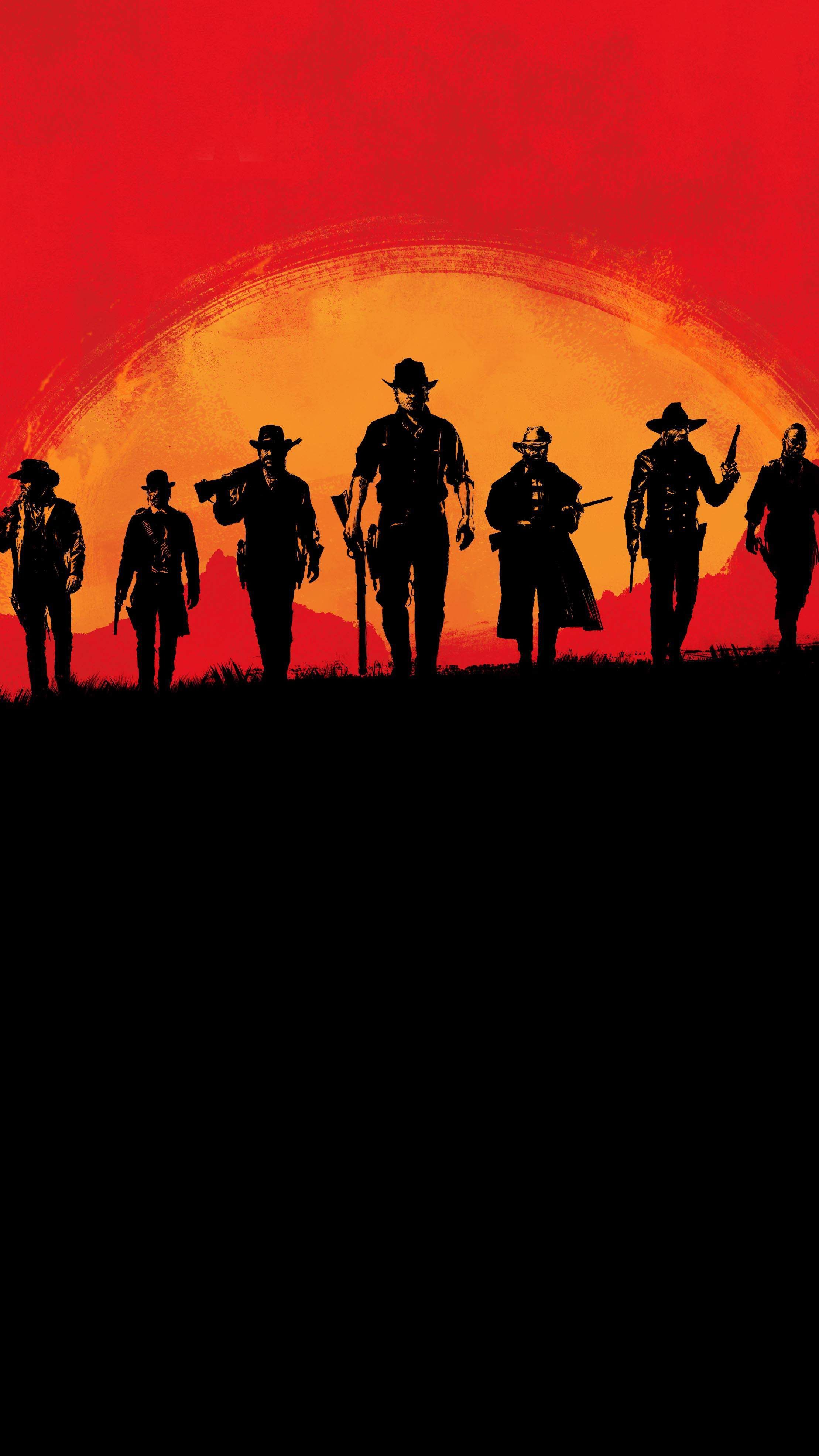 Red Dead Redemption 2 cowboys, 2218x3943 Verticale, Telefono