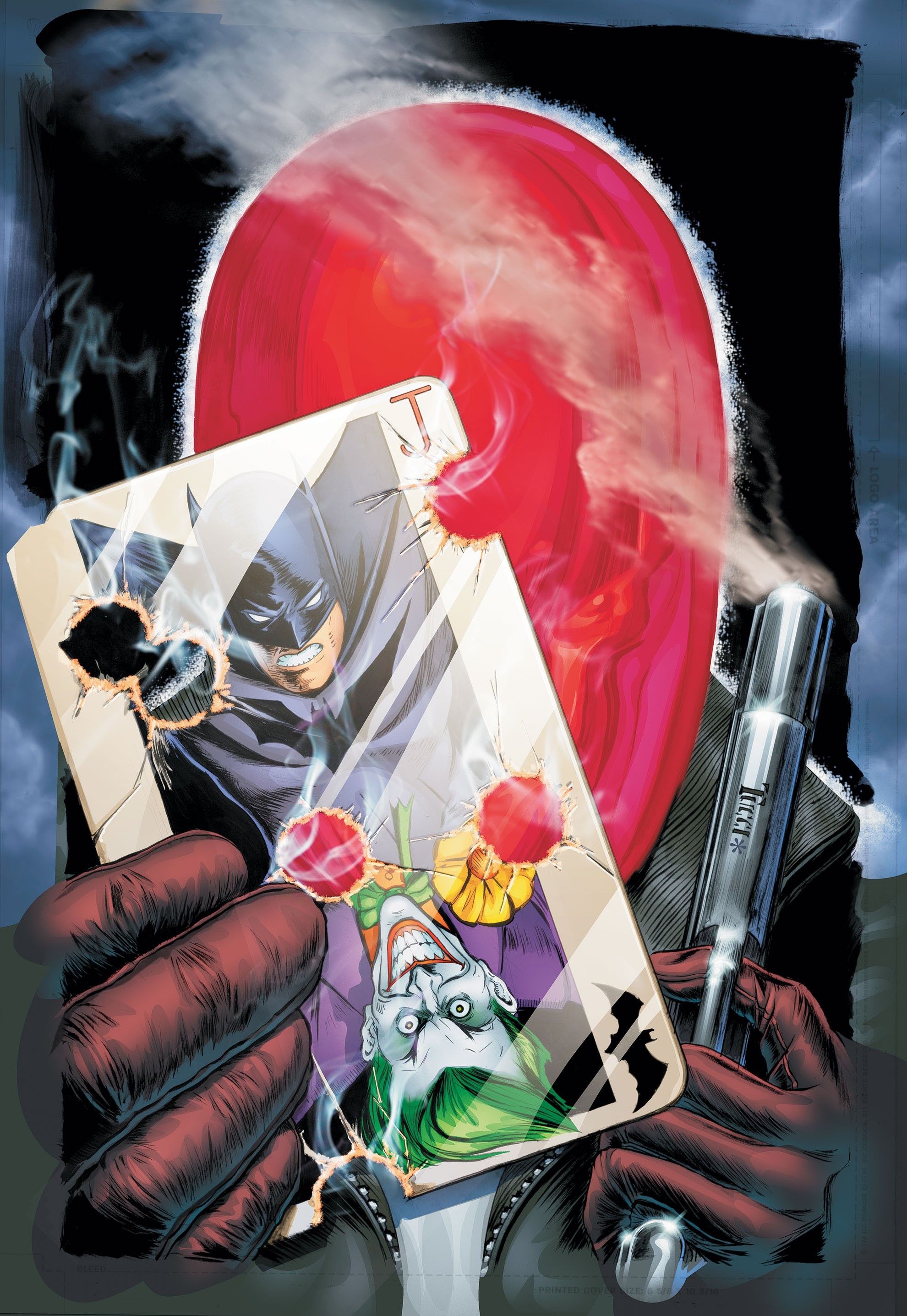 Red Hood con carta Batman Joker, 1980x2873 Full HD Verticale, Realme
