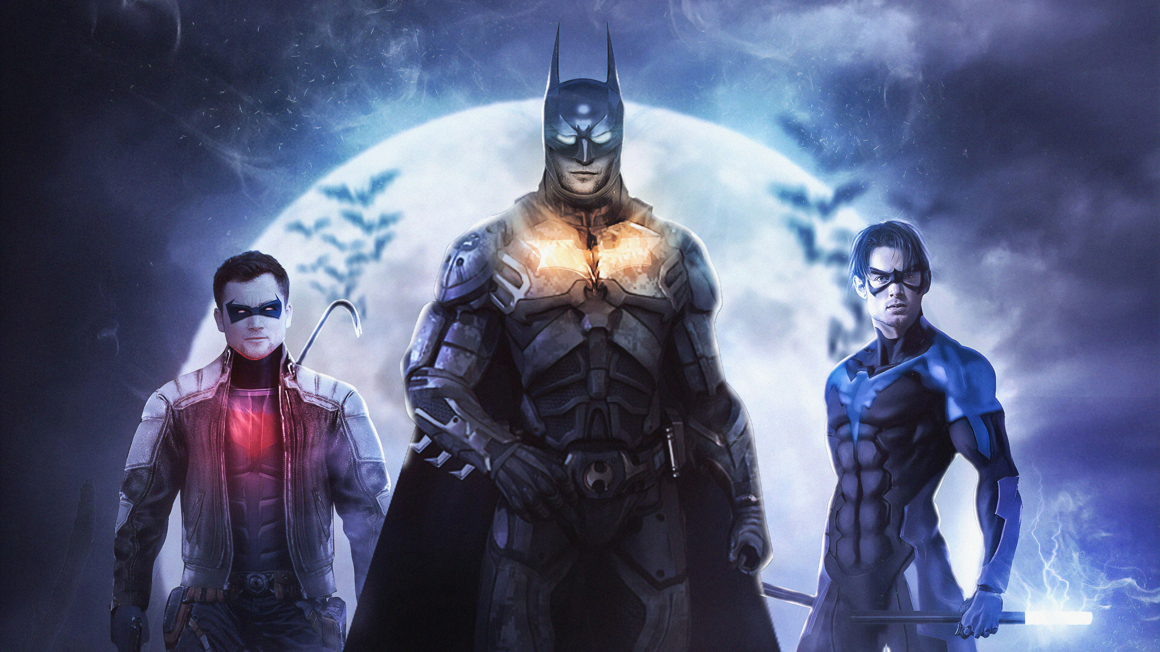 Batman, Robin e Nightwing DC, Dick Grayson, 3840x2160 Ultra HD, 4K TV