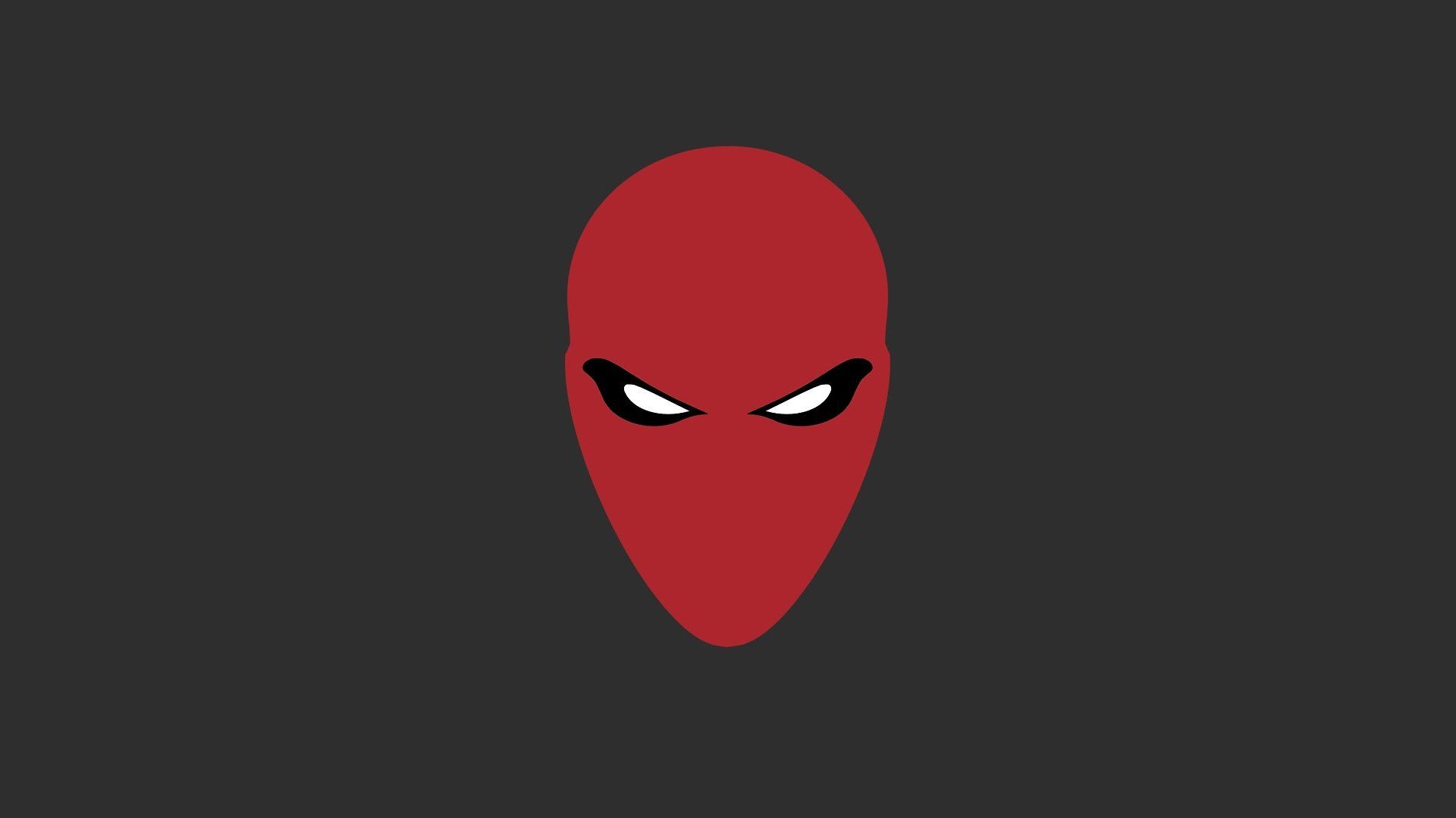 Maschera Red Hood minimalista, 1920x1080 Full HD, PC Desktop