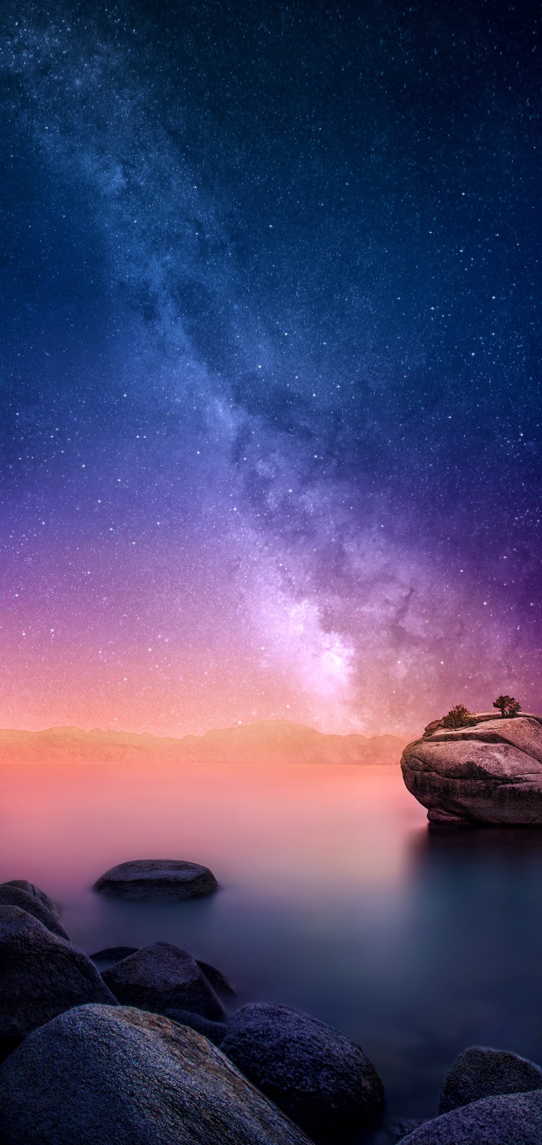 Via Lattea su spiaggia notturna, 1080x2280 Full HD Verticale, Xiaomi
