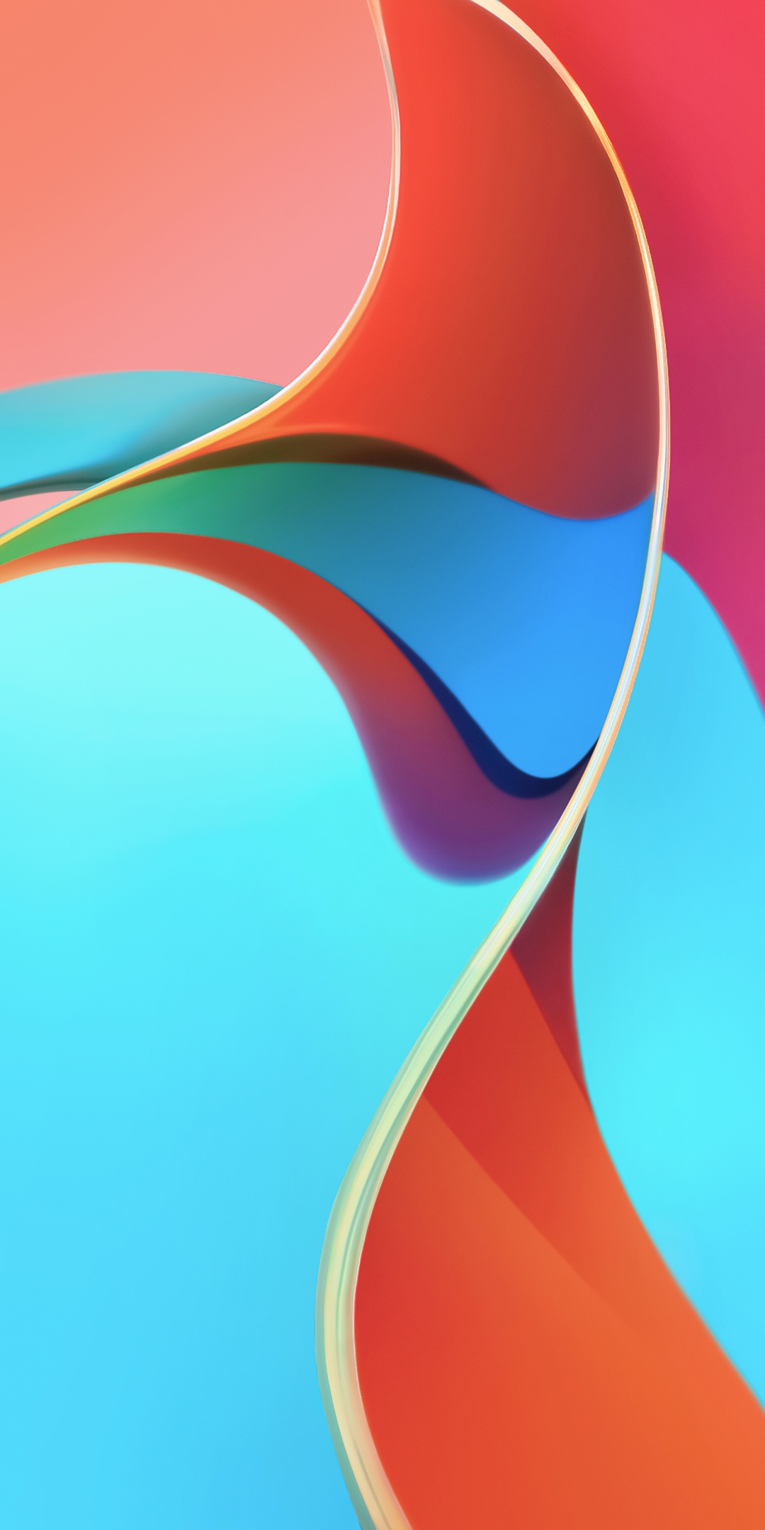 Forme astratte 3D colorate, 736x1635 Full HD Verticale, Redmi Note