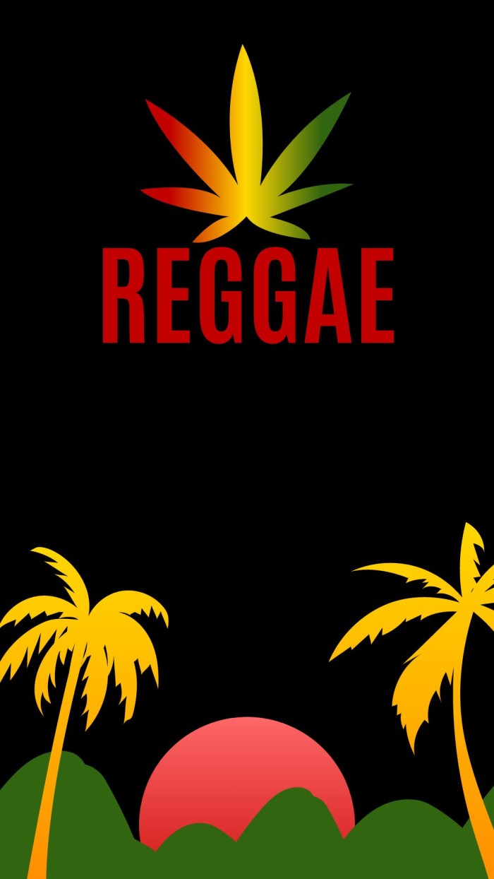 Foglia cannabis palme reggae, 700x1244 Verticale, Mobile