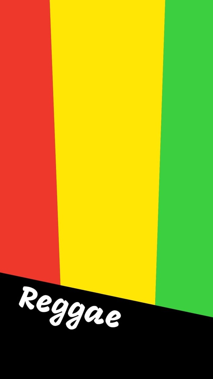 Strisce colori Reggae rosso giallo verde, 700x1244 Verticale, Mobile