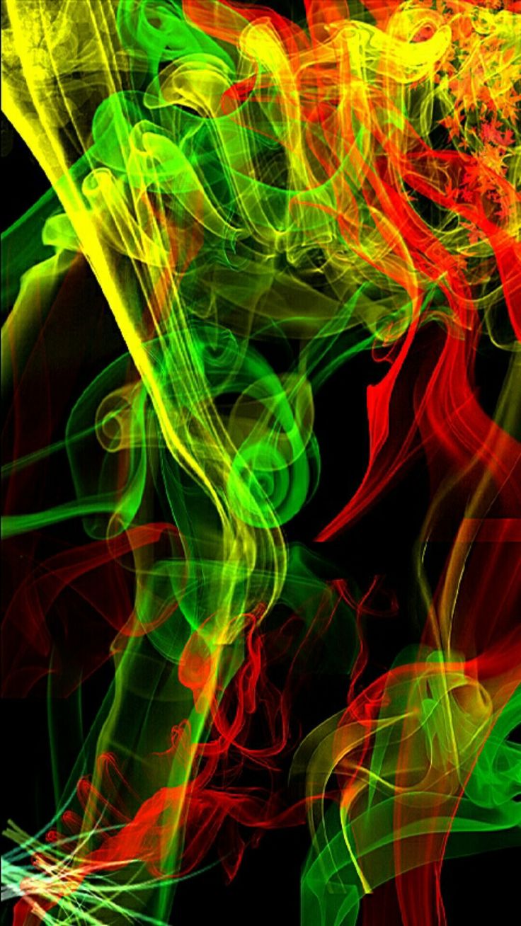 Fumo colorato rosso giallo verde, 736x1308 Verticale, POCO