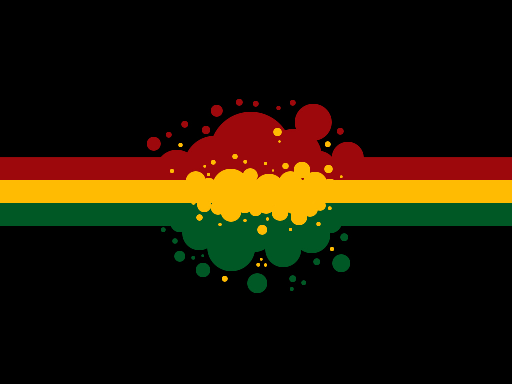 Colori Rasta bolle astratte, 1024x768 HD, PC