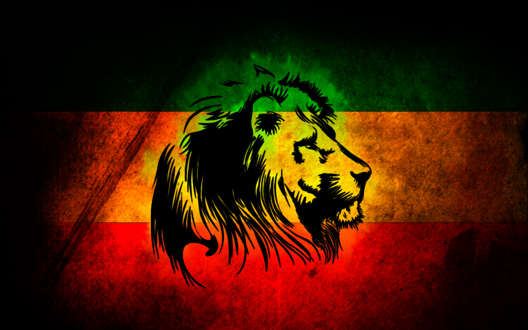 Leone bandiera rasta colori, 1680x1050 HD Ready, PC