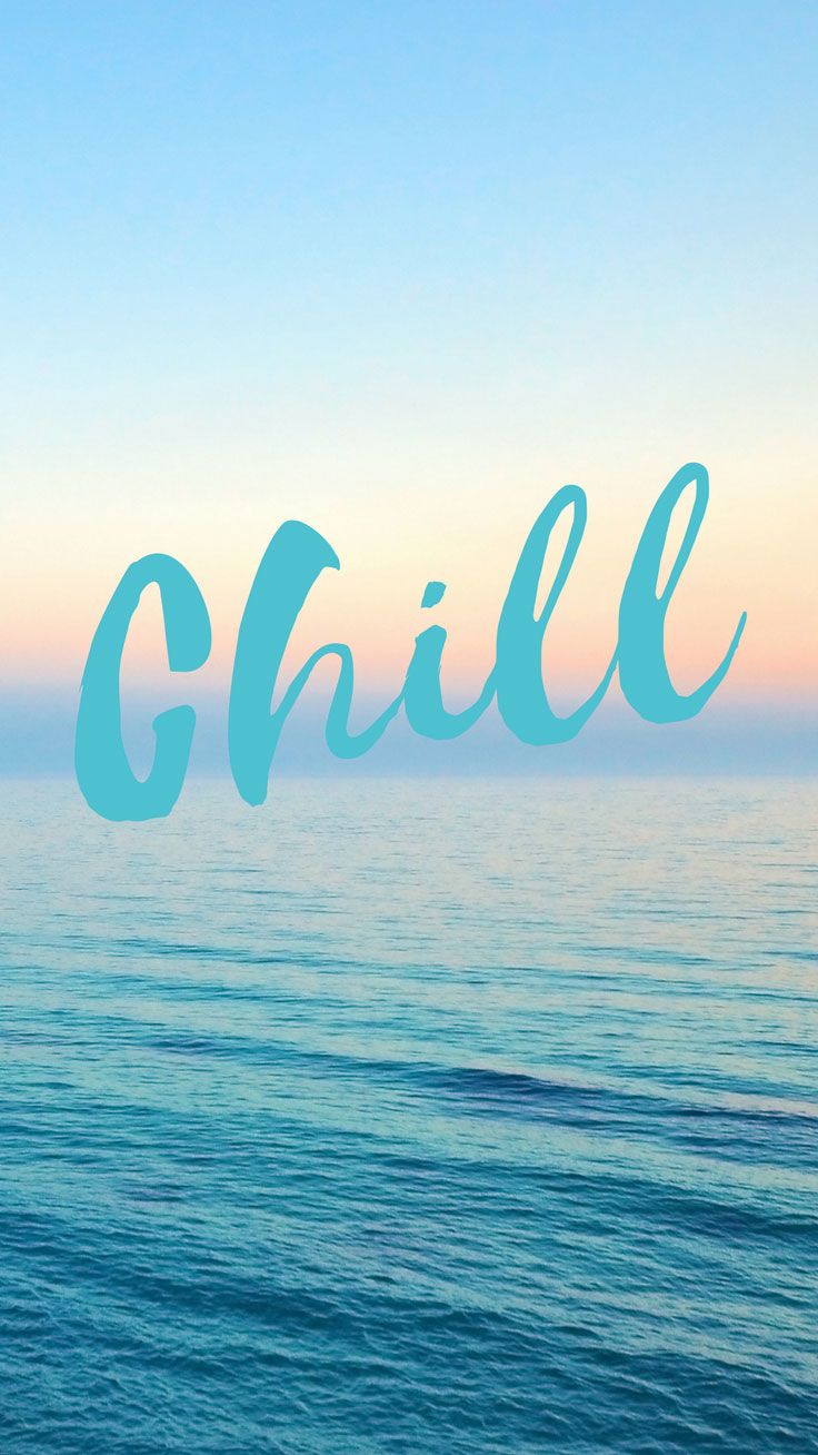mare scritta chill turchese, 736x1308 Verticale, Mobile