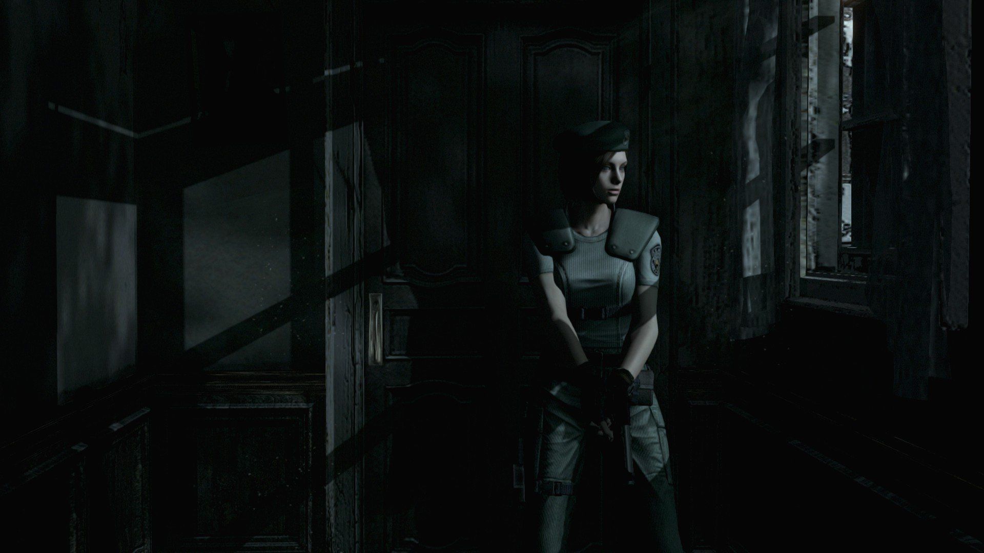 Jill Valentine, corridoio buio villa, 1920x1080 Full HD 1080p, PC