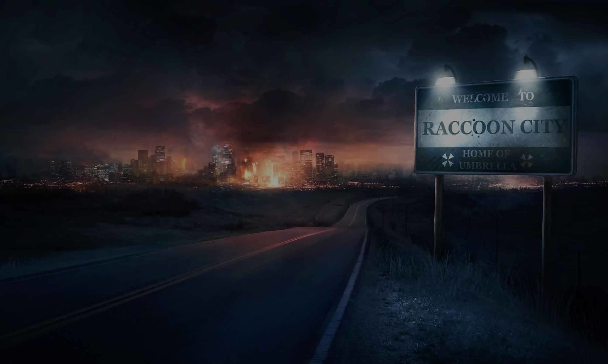 Raccoon City in fiamme, 2000x1200 2K, Desktop