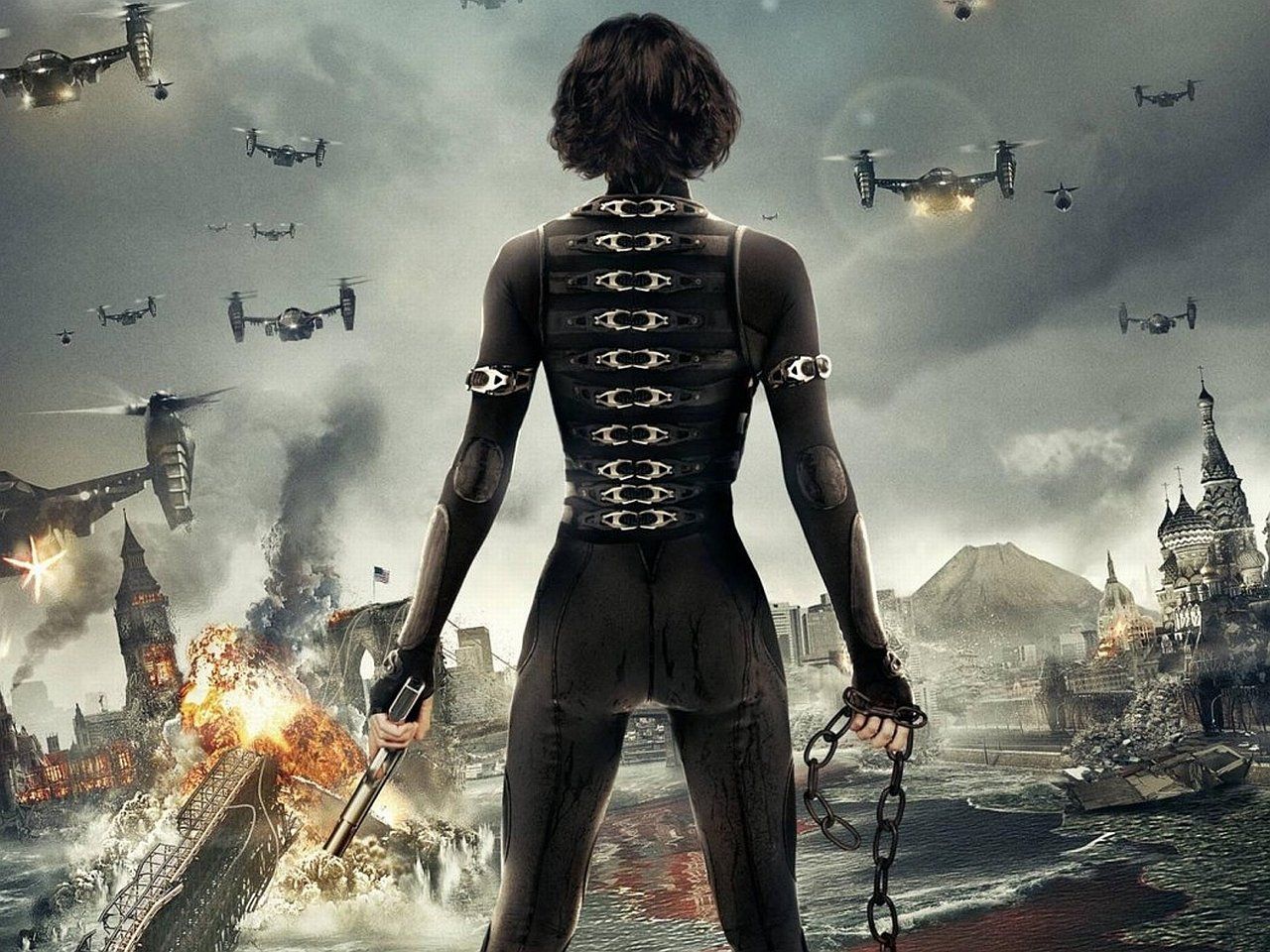 Alice Resident Evil Retribution poster, 1280x960 720p, PC