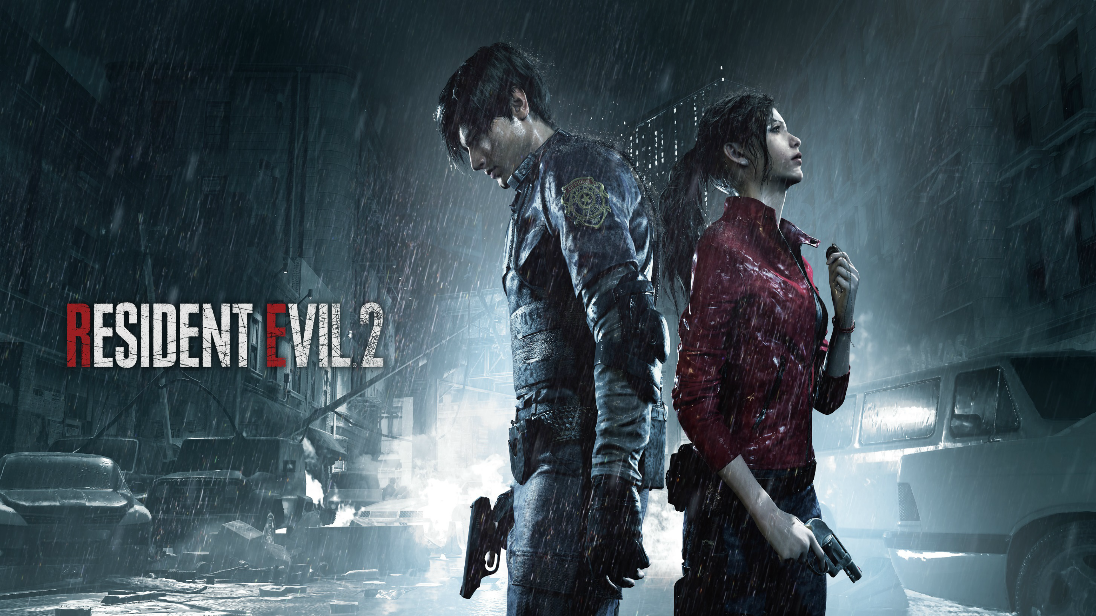 Resident Evil 2 Leon e Claire, 3840x2160 UHD, Monitor 4K