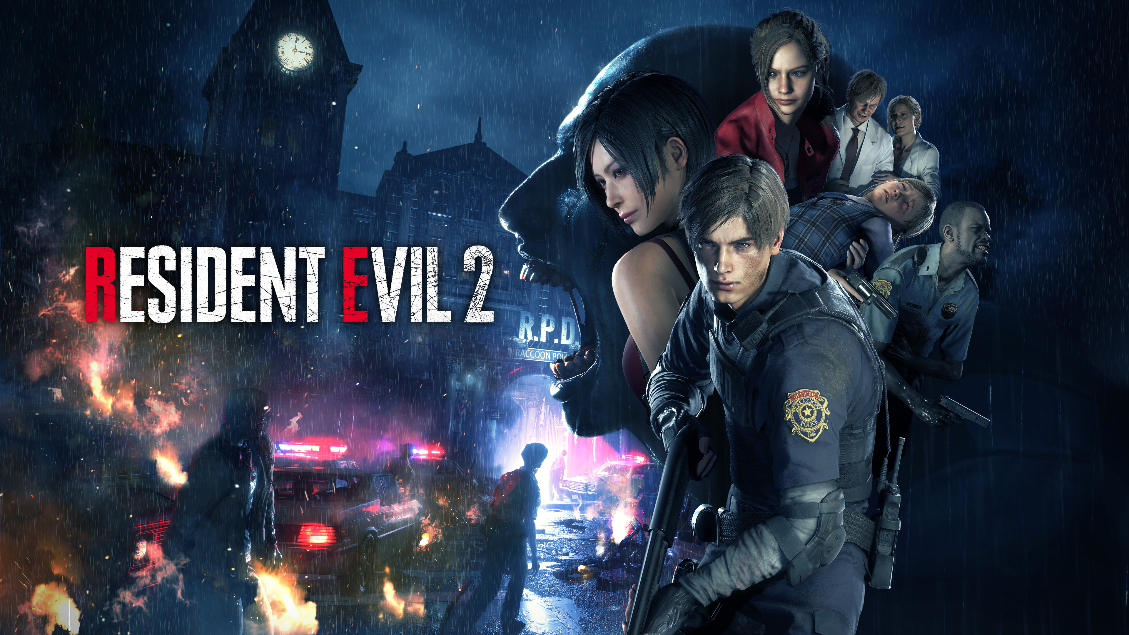 Resident Evil 2 personaggi remake, 3840x2160 Ultra HD, 4K TV