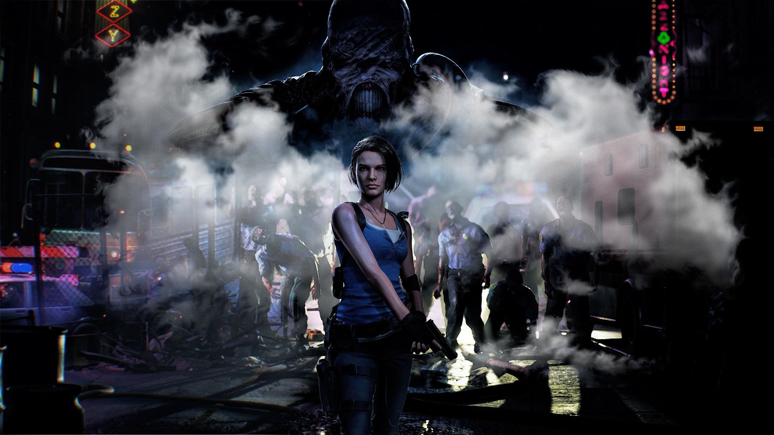 Jill Valentine Resident Evil città, 2560x1440 1440p, Desktop