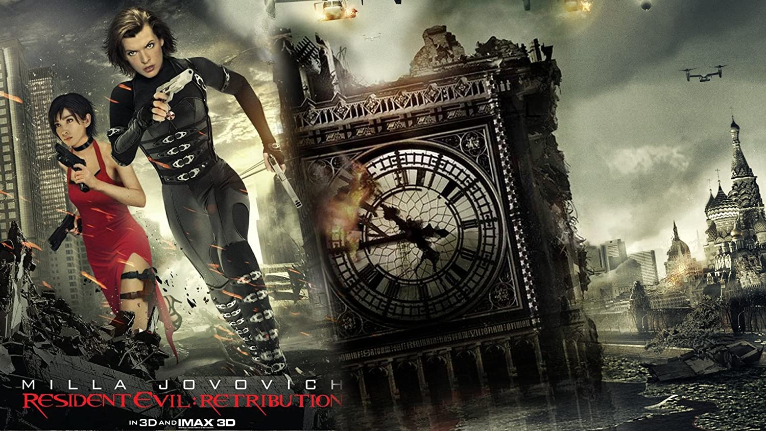 Resident Evil Retribution poster, 1500x844 720p, Laptop