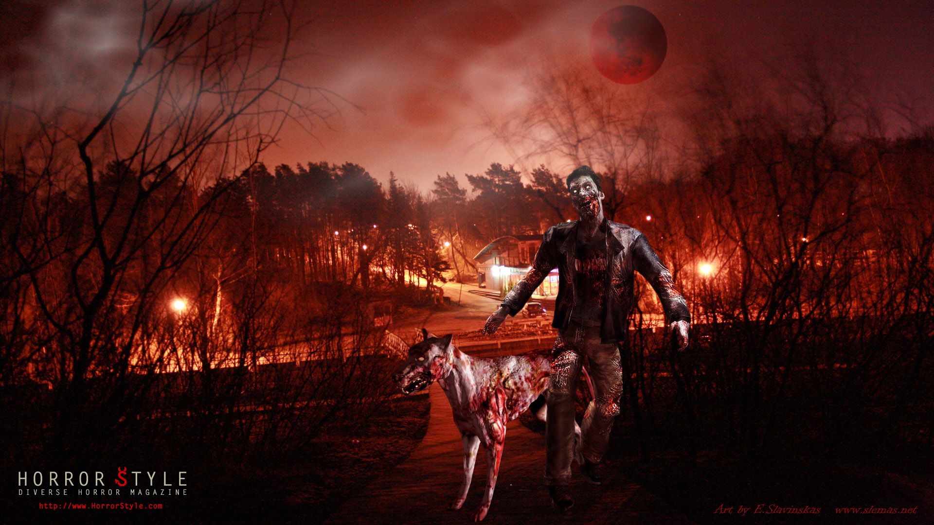 Zombie e cane Resident Evil, 1920x1080 Full HD, PC
