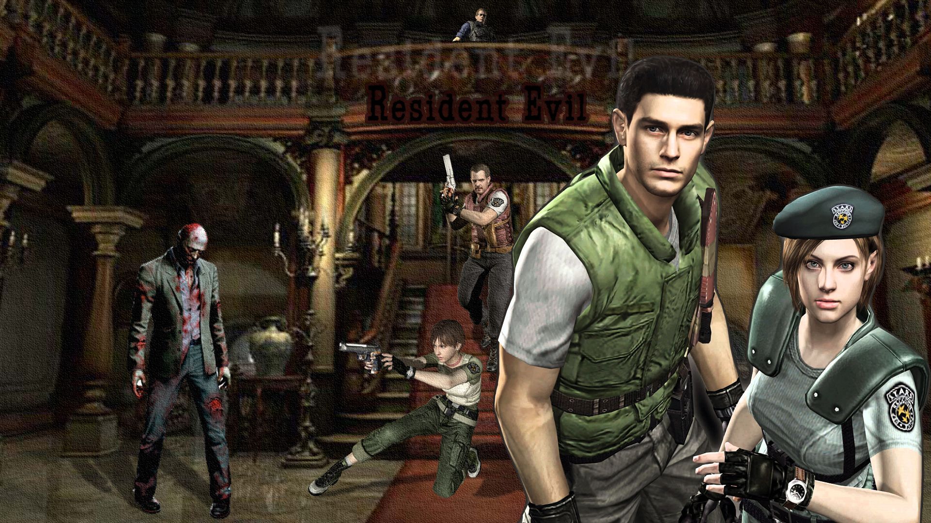 Resident Evil personaggi villa, 1920x1080 Full HD, Laptop