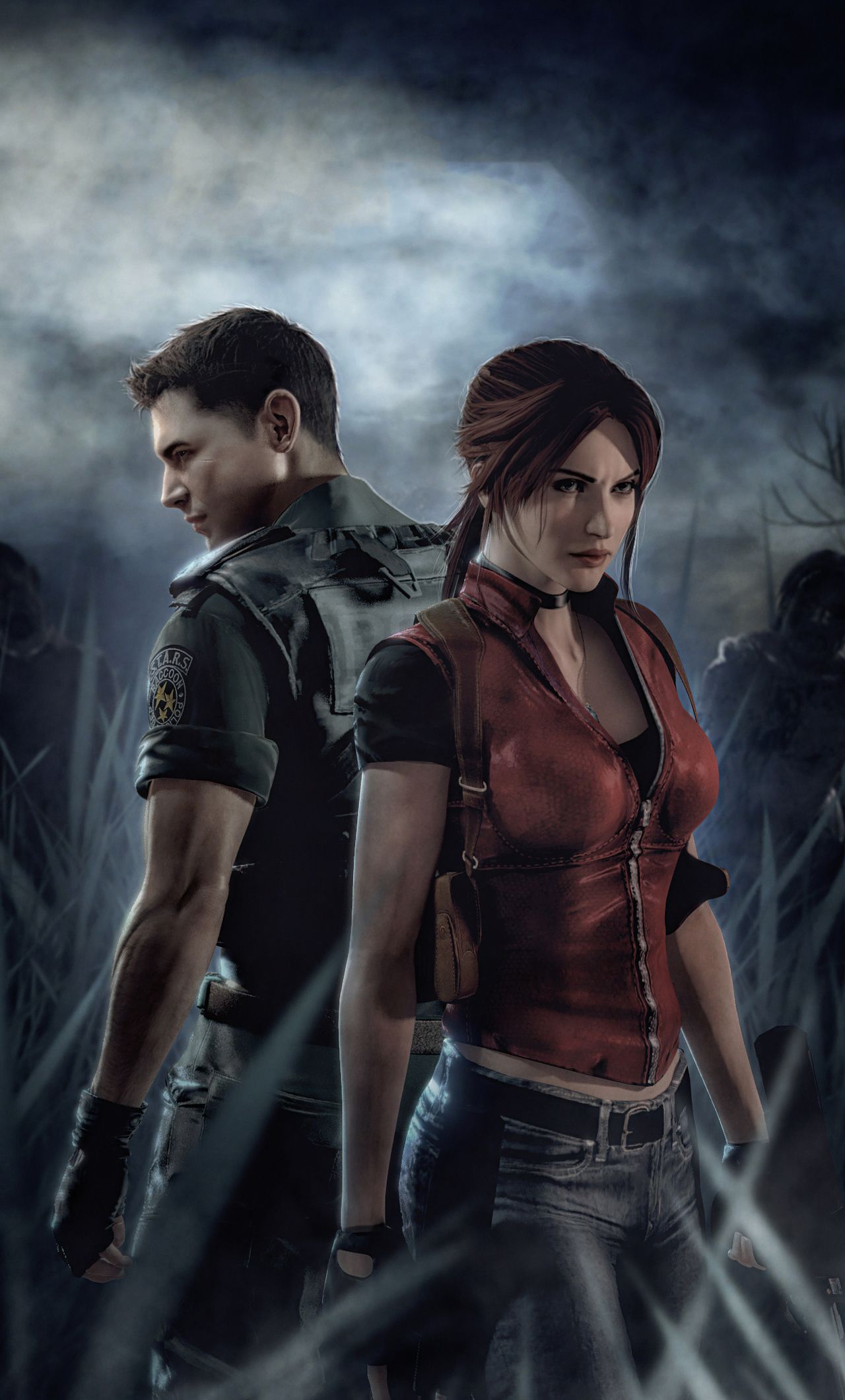 Claire Redfield e Leon, Resident Evil, 1280x2120 Full HD Verticale, iPhone