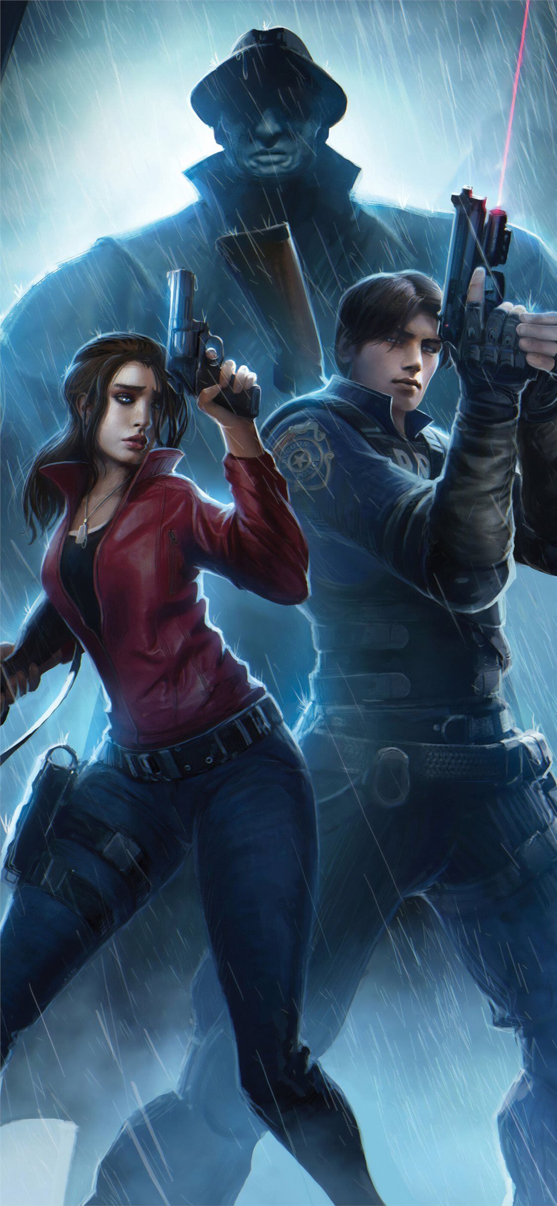 Resident Evil personaggi armati, survival horror, 1125x2436 Full HD Verticale, iPhone Pro Max