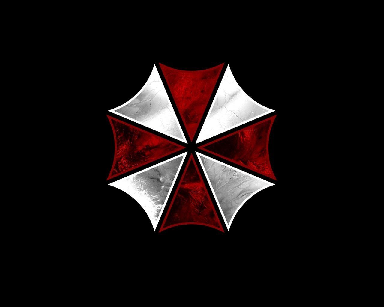 Logo Umbrella Corporation rosso bianco, 1280x1024 720p, Laptop