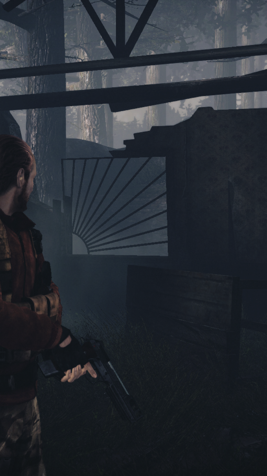 Personaggio Resident Evil 2 con pistola, 1080x1920 Full HD Verticale, iPhone Pro Max