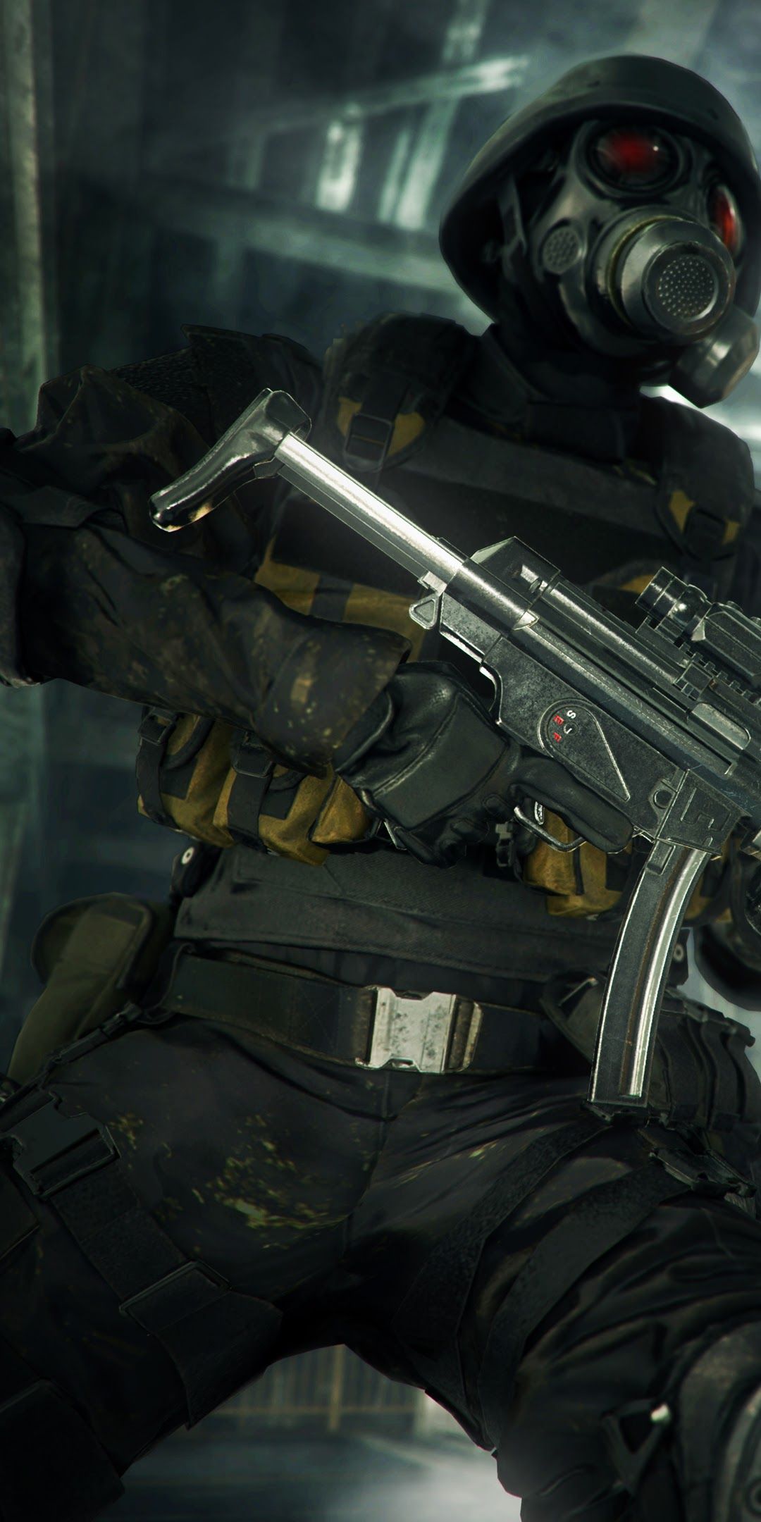 HUNK maschera antigas Resident Evil, 1080x2160 Verticale, iPhone Pro