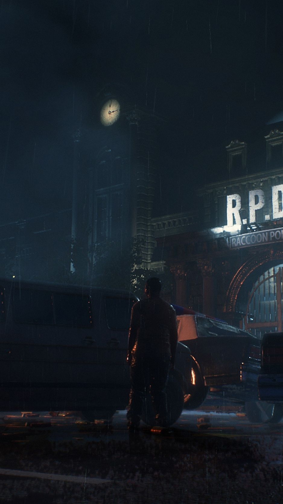 Resident Evil 2, stazione polizia R.P.D., 938x1668 Full HD Verticale, iPhone Air