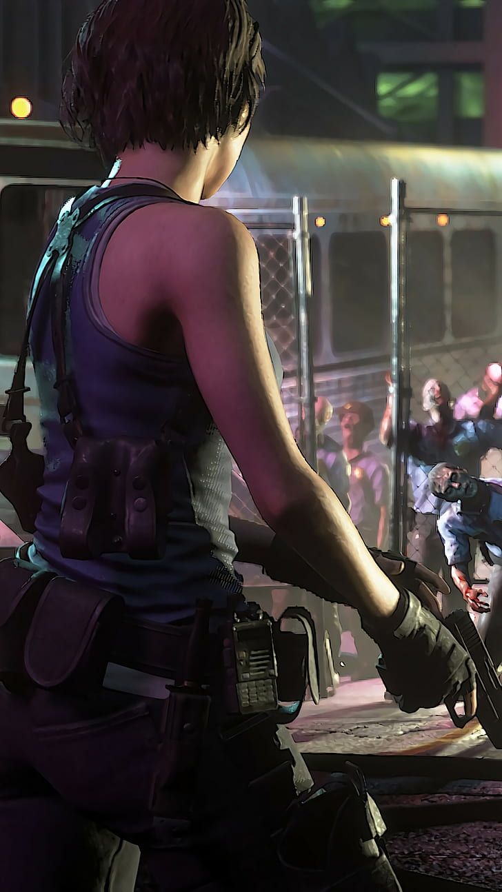 Jill Valentine, Resident Evil 3, 728x1294 Full HD Verticale, iPhone Pro