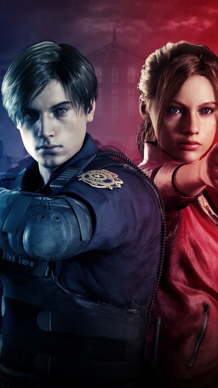 Resident Evil 2, Claire e Leon, 750x1334 Verticale, iPhone Air