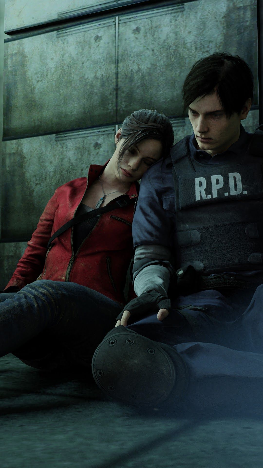 Claire e Leon, Resident Evil 2, 1080x1920 Verticale, iPhone Air
