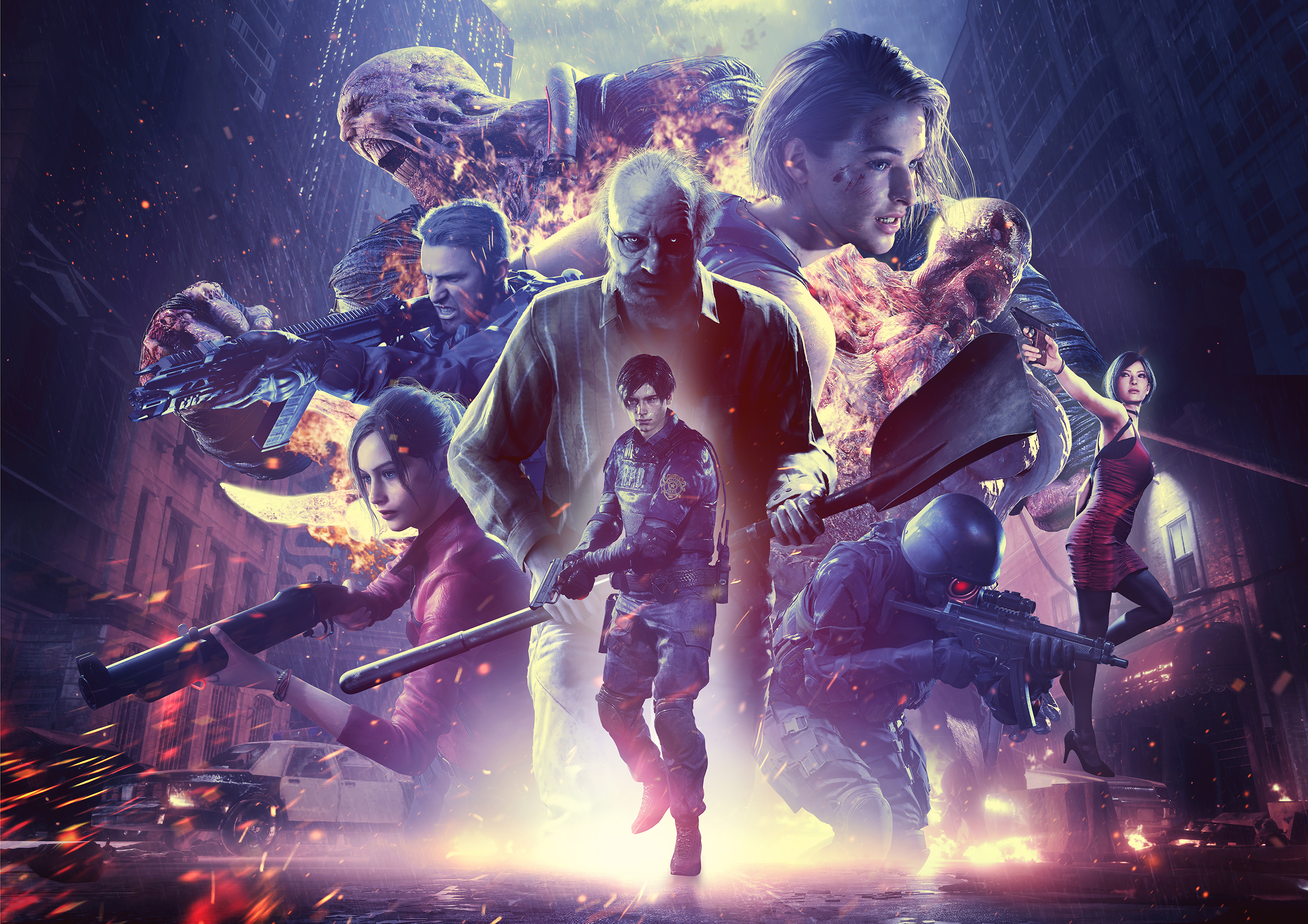 Resident Evil 25° anniversario personaggi, survival horror, 2700x1908 2K, PC