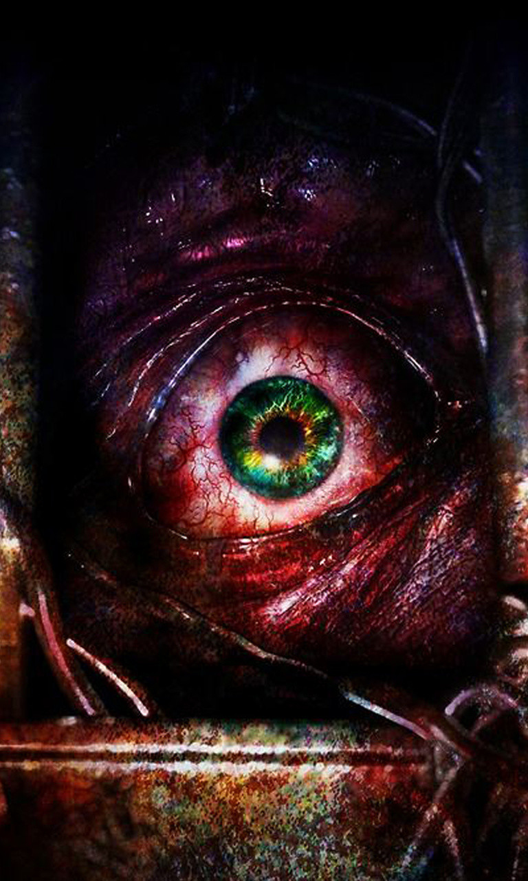 Occhio verde infetto Resident Evil, 768x1280 Full HD Verticale, Smartphone