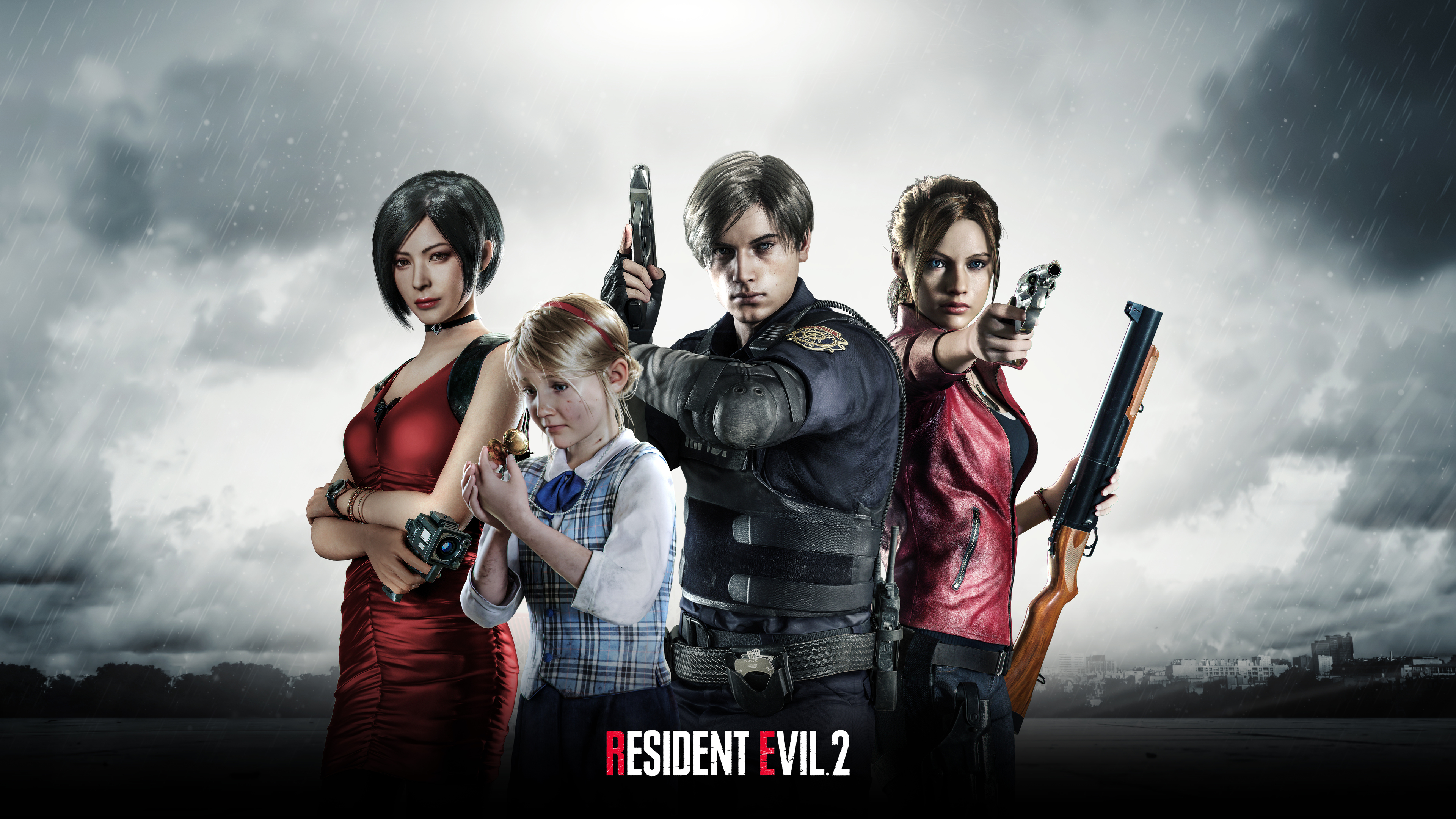 Resident Evil 2 personaggi remake, 3840x2160 4K Ultra HD, Monitor 4K