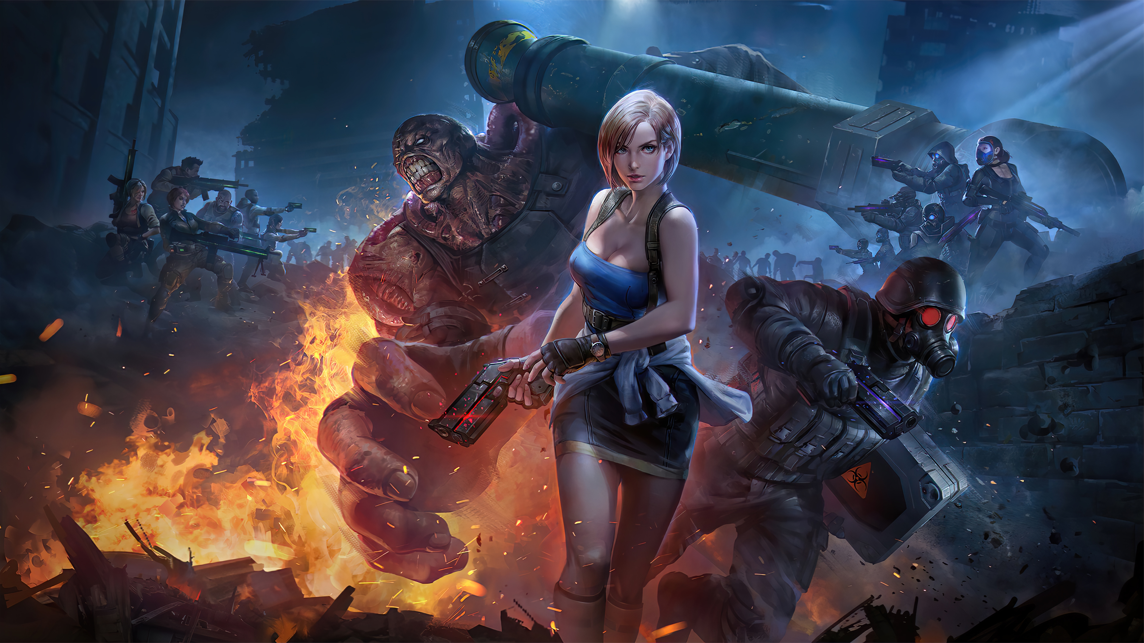 Resident Evil personaggi Teppen, 3840x2160 UHD, PC 4K
