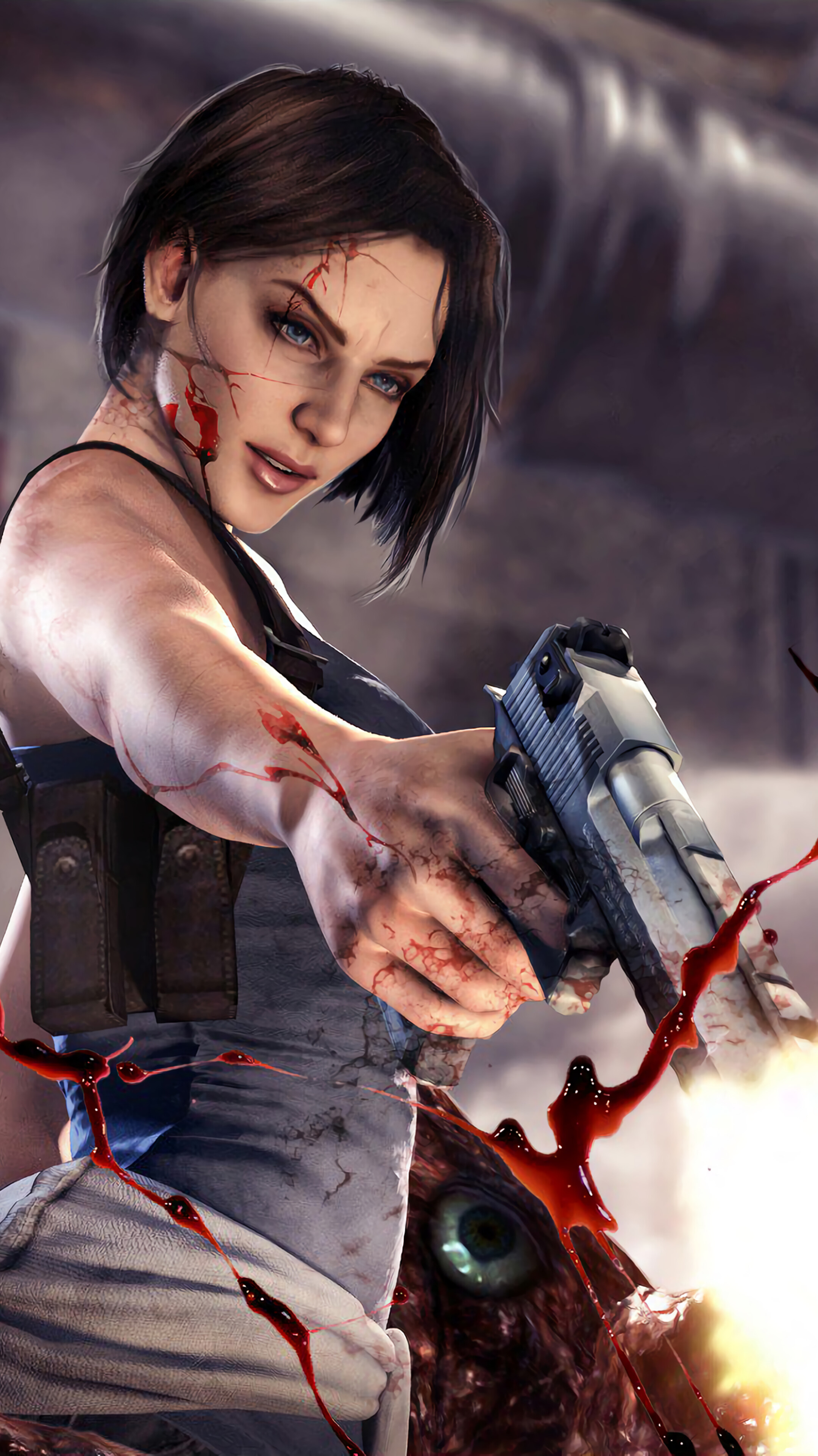 Jill Valentine Resident Evil 3, 2160x3840 Full HD Verticale, Smartphone