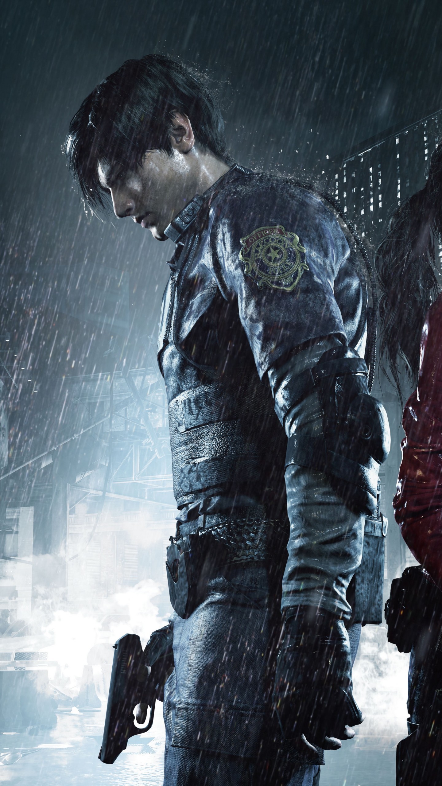 Leon Kennedy, Resident Evil 2, 1440x2560 Verticale, Samsung Galaxy