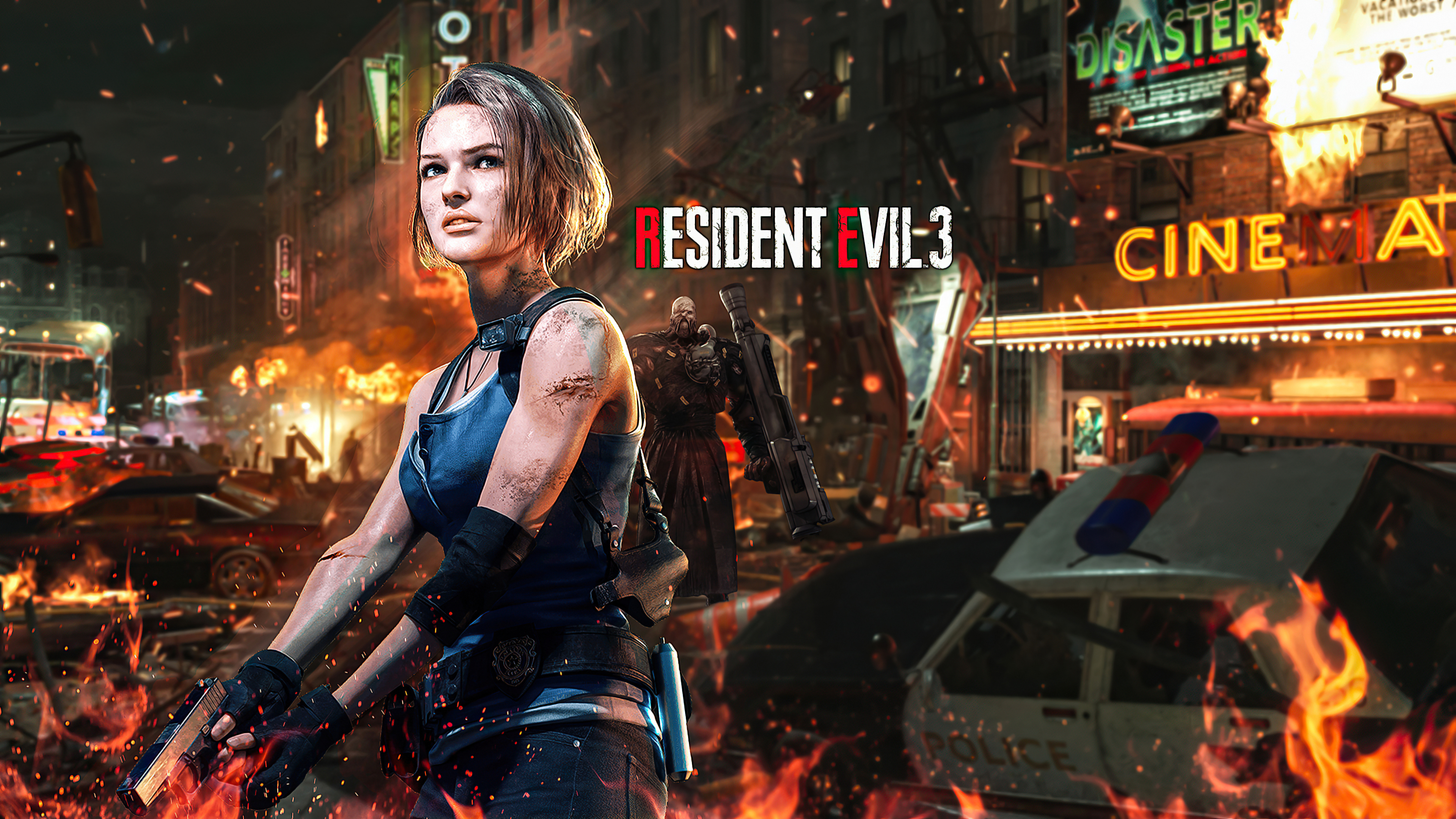 Jill Valentine Resident Evil 3, 3840x2160 4K, Desktop 4K