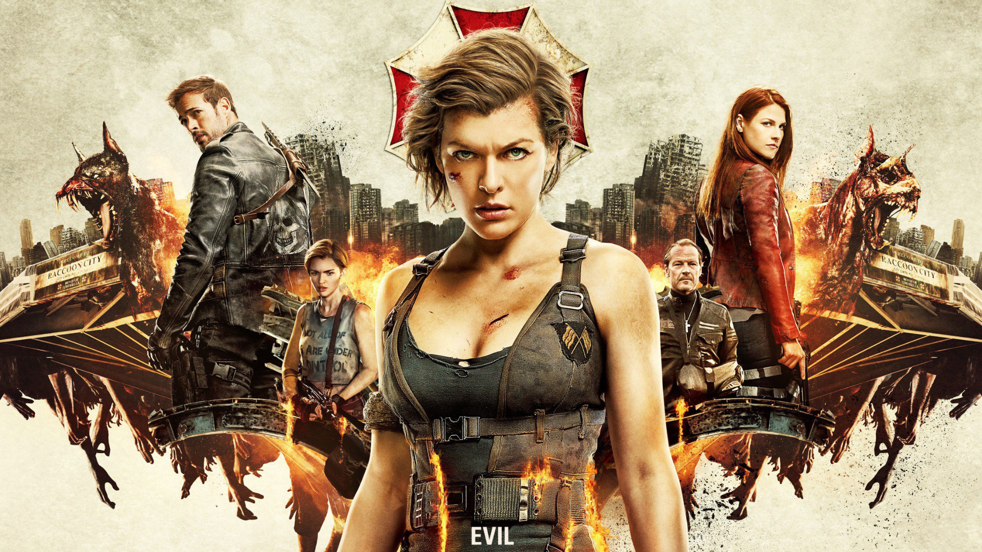 Resident Evil personaggi film poster, 3840x2160 4K Ultra HD, Monitor 4K