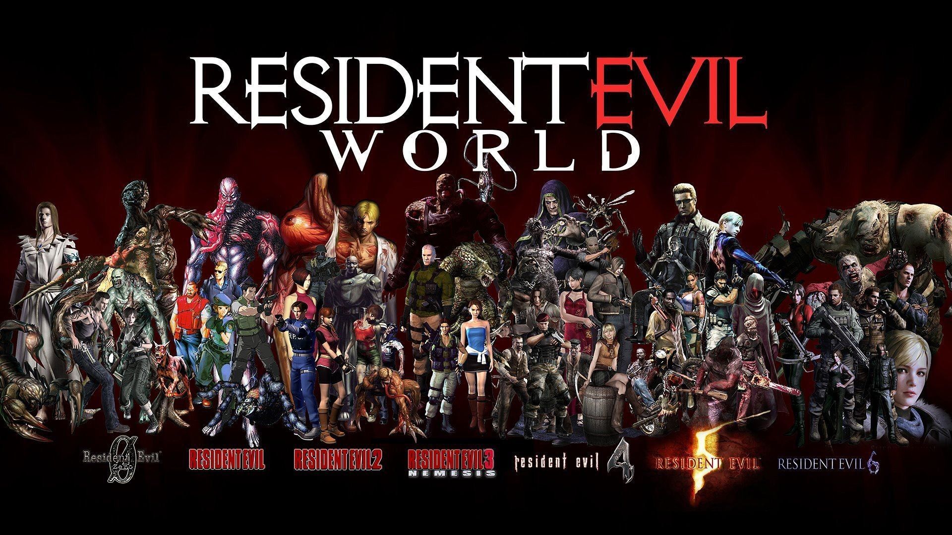 Resident Evil personaggi collage, 1920x1080 Full HD 1080p, PC Desktop