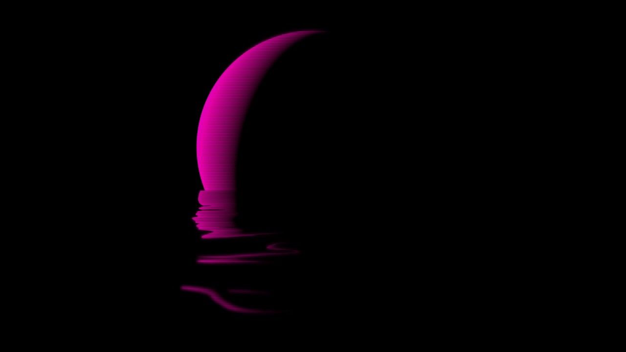 Triangolo neon retro viola, 1280x720 720p, Laptop