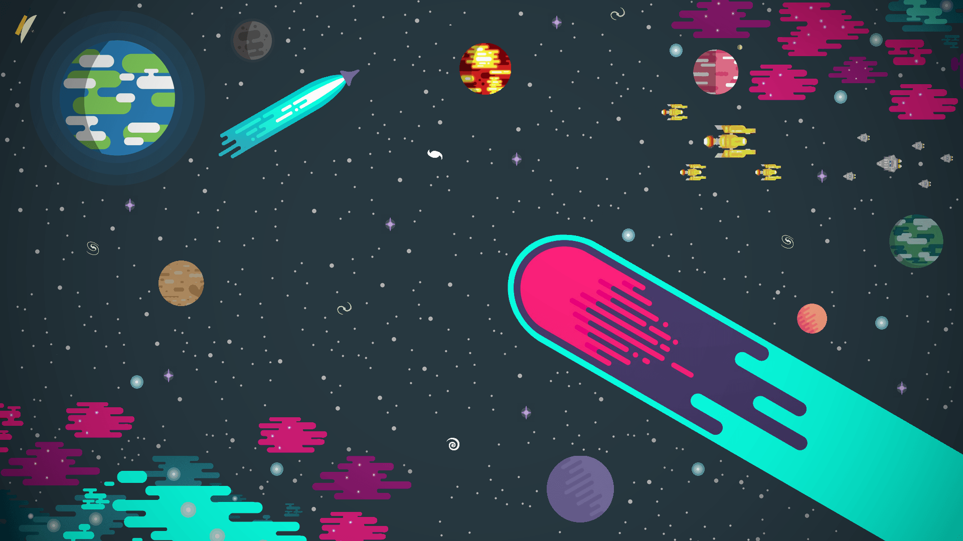 Logo New Retro Wave neon, 1920x1200 Full HD+, Laptop