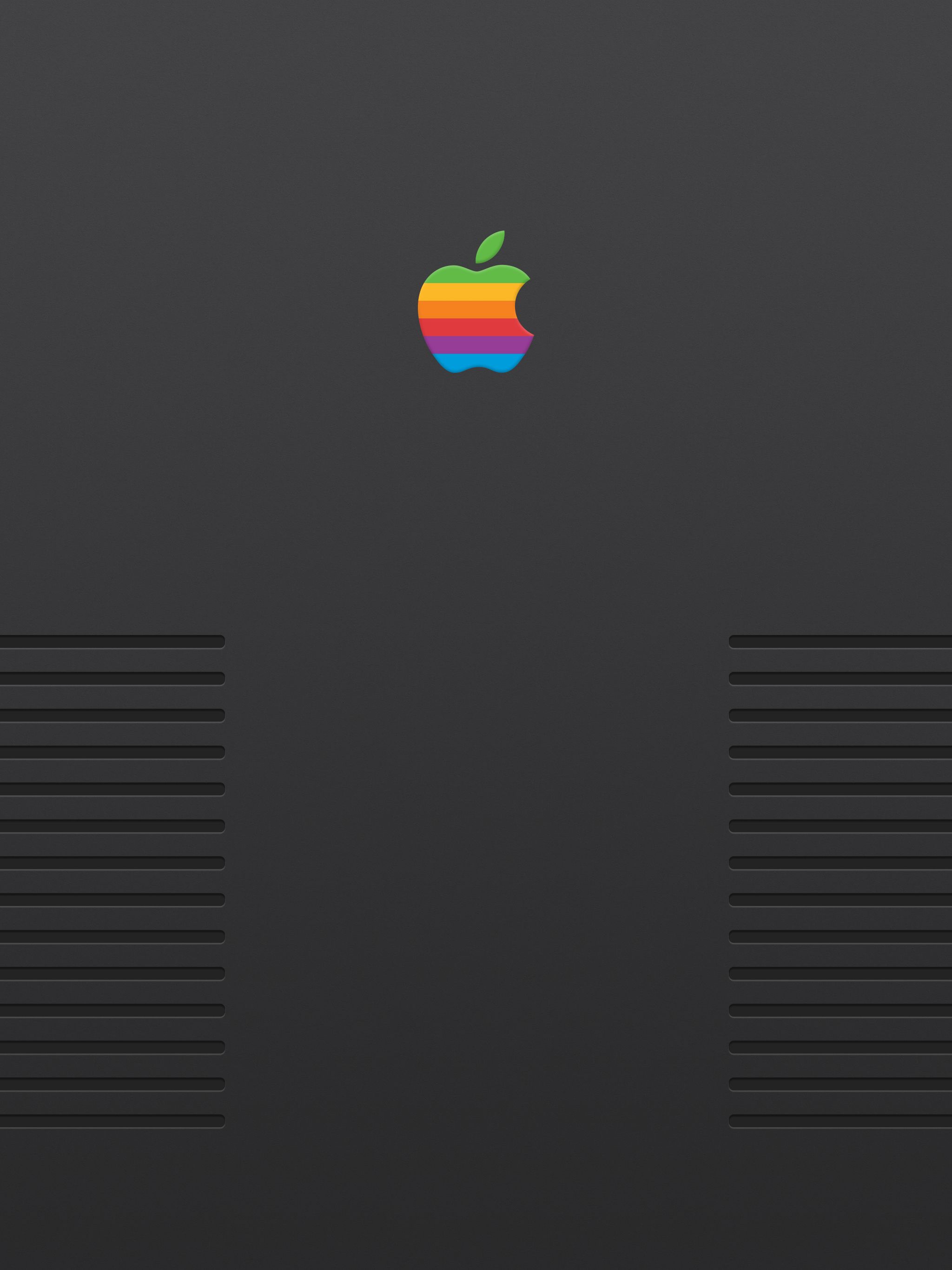 Logo Apple retrò arcobaleno, Cupertino, 2048x2732 Full HD Verticale, iPhone Pro Max