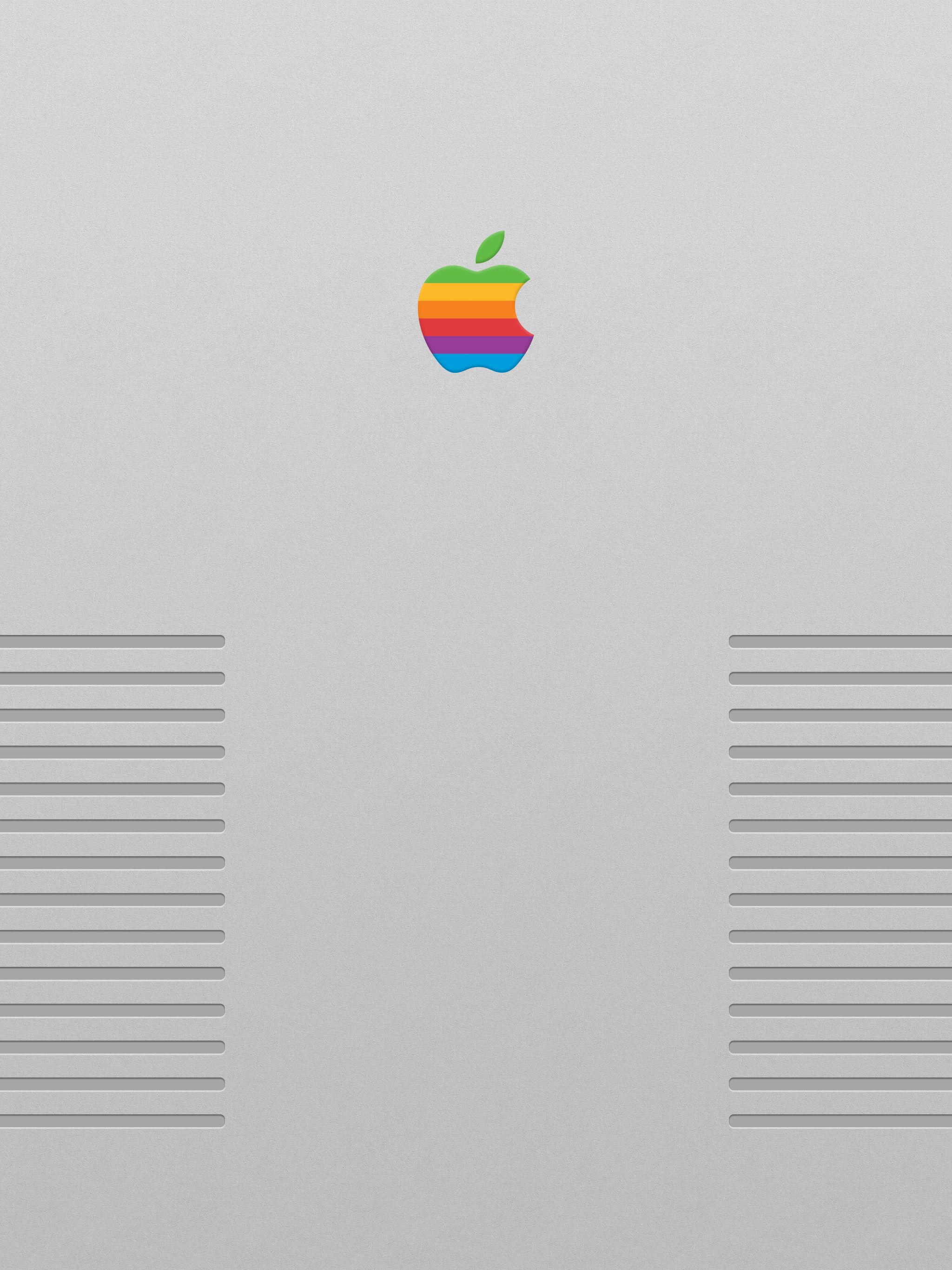 Logo Apple retro arcobaleno, 2048x2732 Full HD Verticale, iPhone