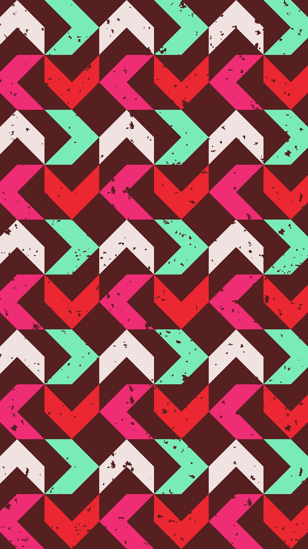 pattern geometrico frecce retro, 1242x2208 Verticale, iPhone