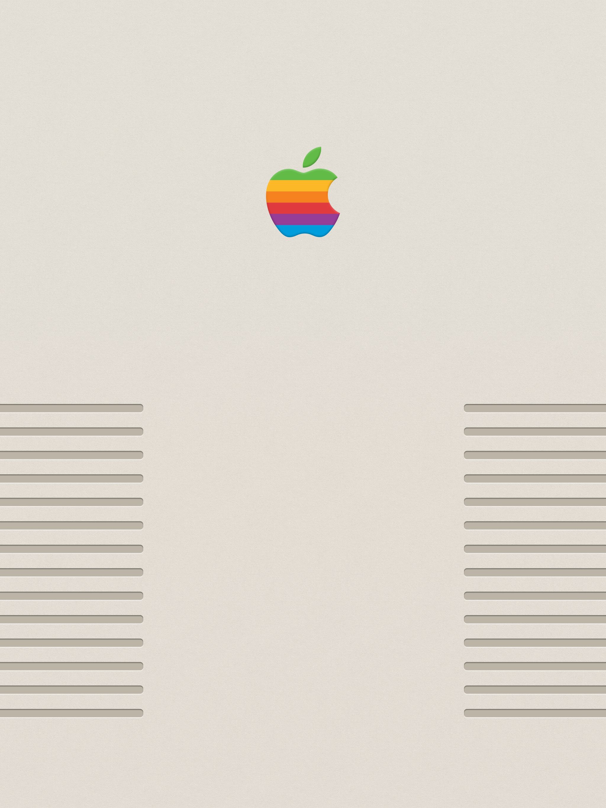 Logo Apple arcobaleno retro, Cupertino, 2048x2732 Full HD Verticale, iPhone Plus