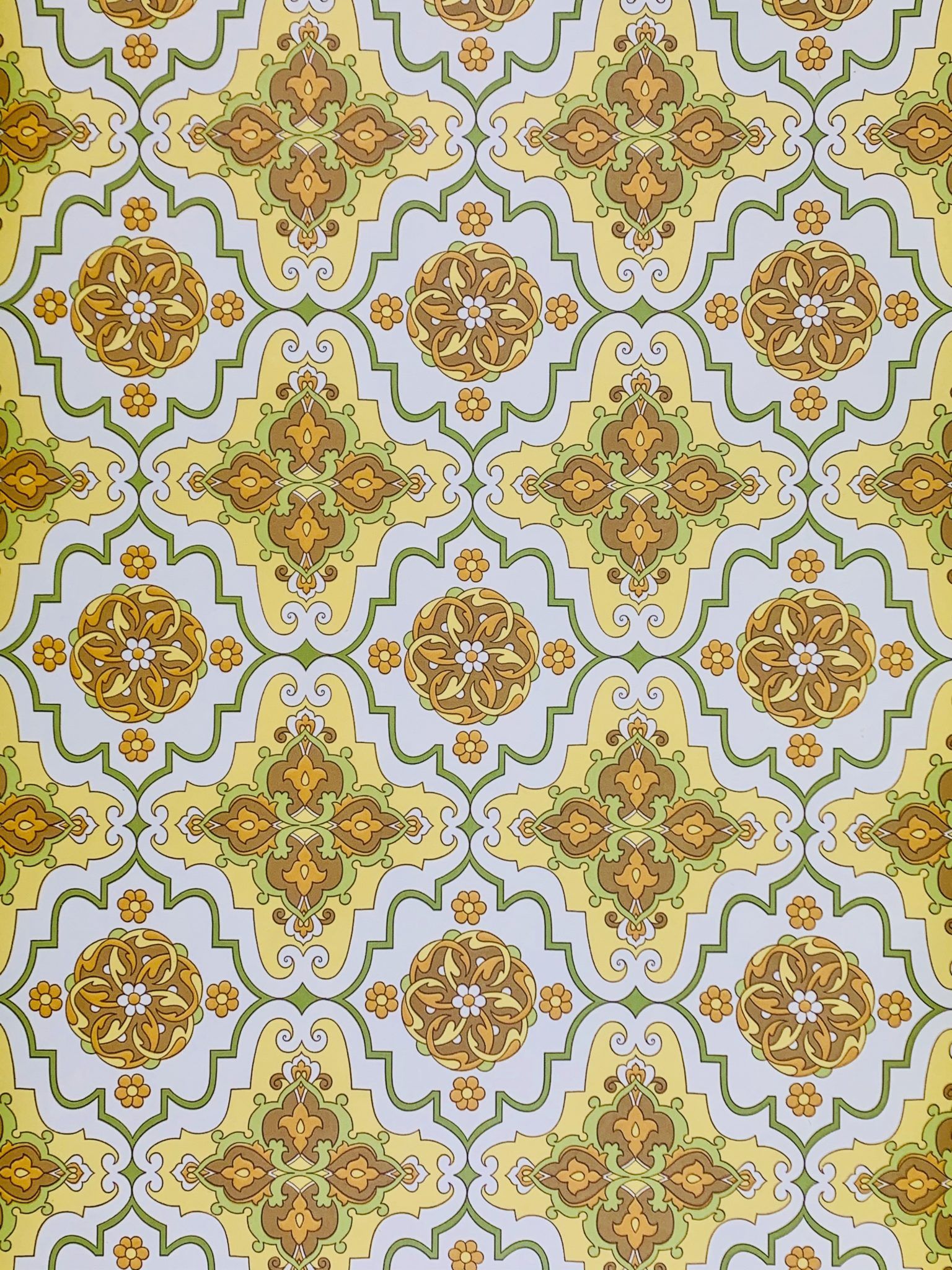 Motivo geometrico floreale vintage, 1536x2048 Full HD Verticale, iPhone