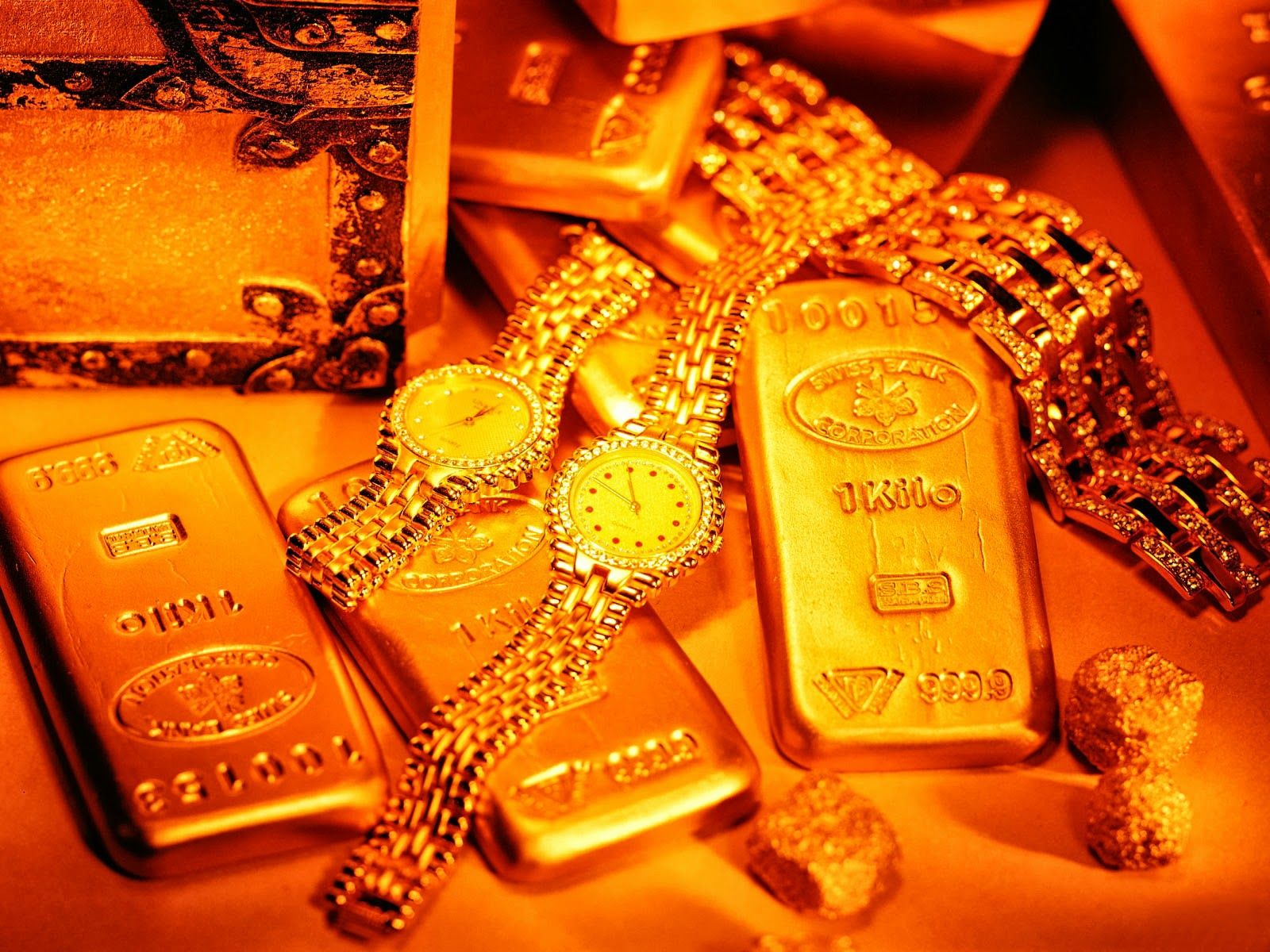 Lingotti oro e orologi, 1600x1200 900p, PC