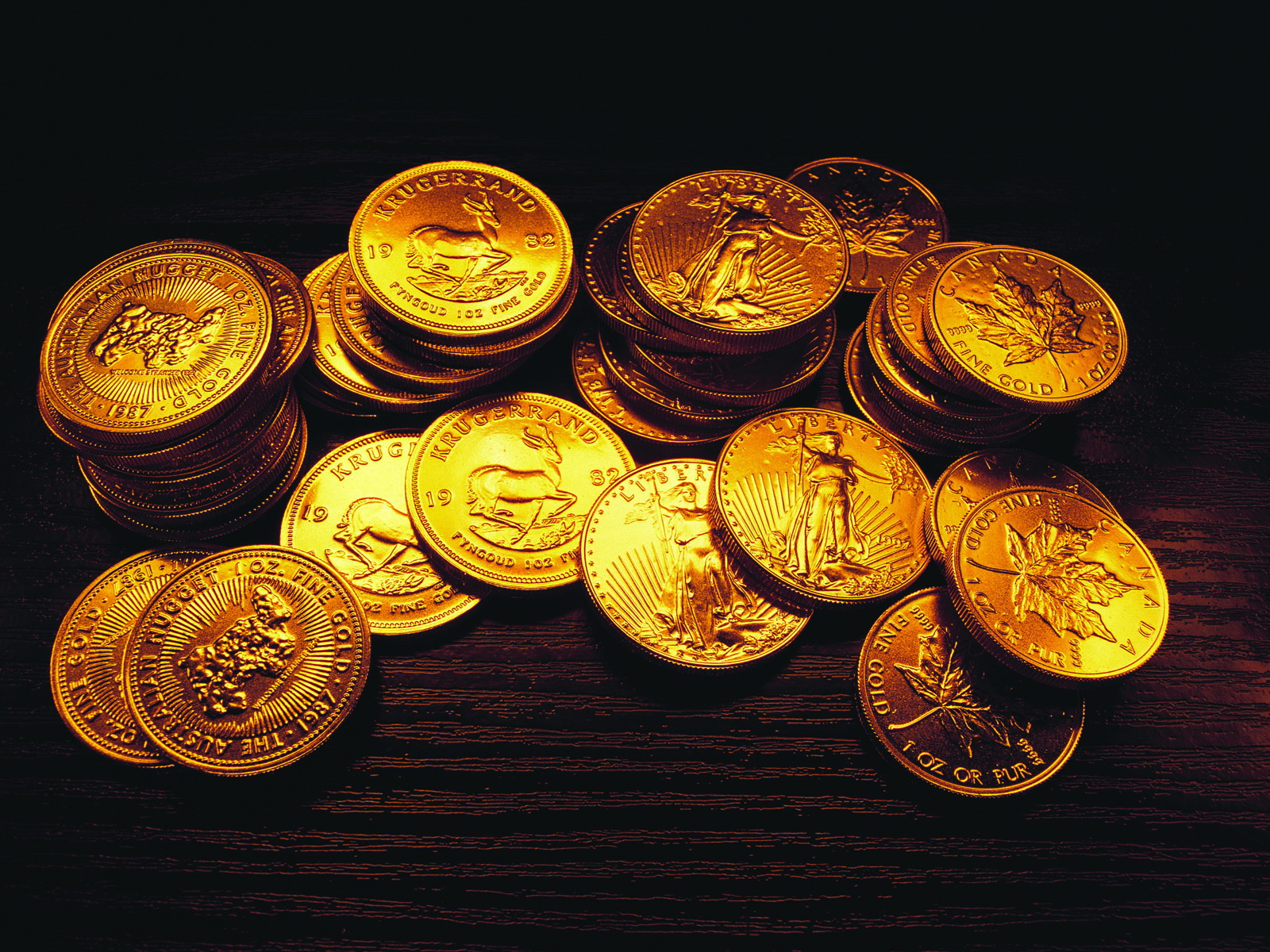 Pila di monete d'oro, 1600x1200 HD Ready, Desktop