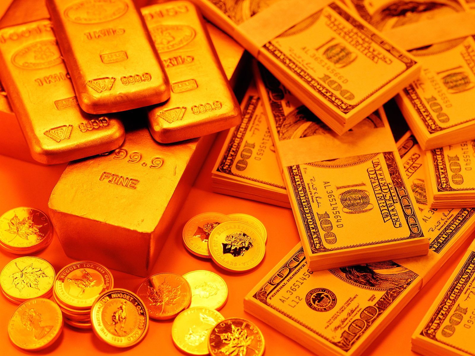Lingotti oro e dollari, 1600x1200 900p, MacBook Air