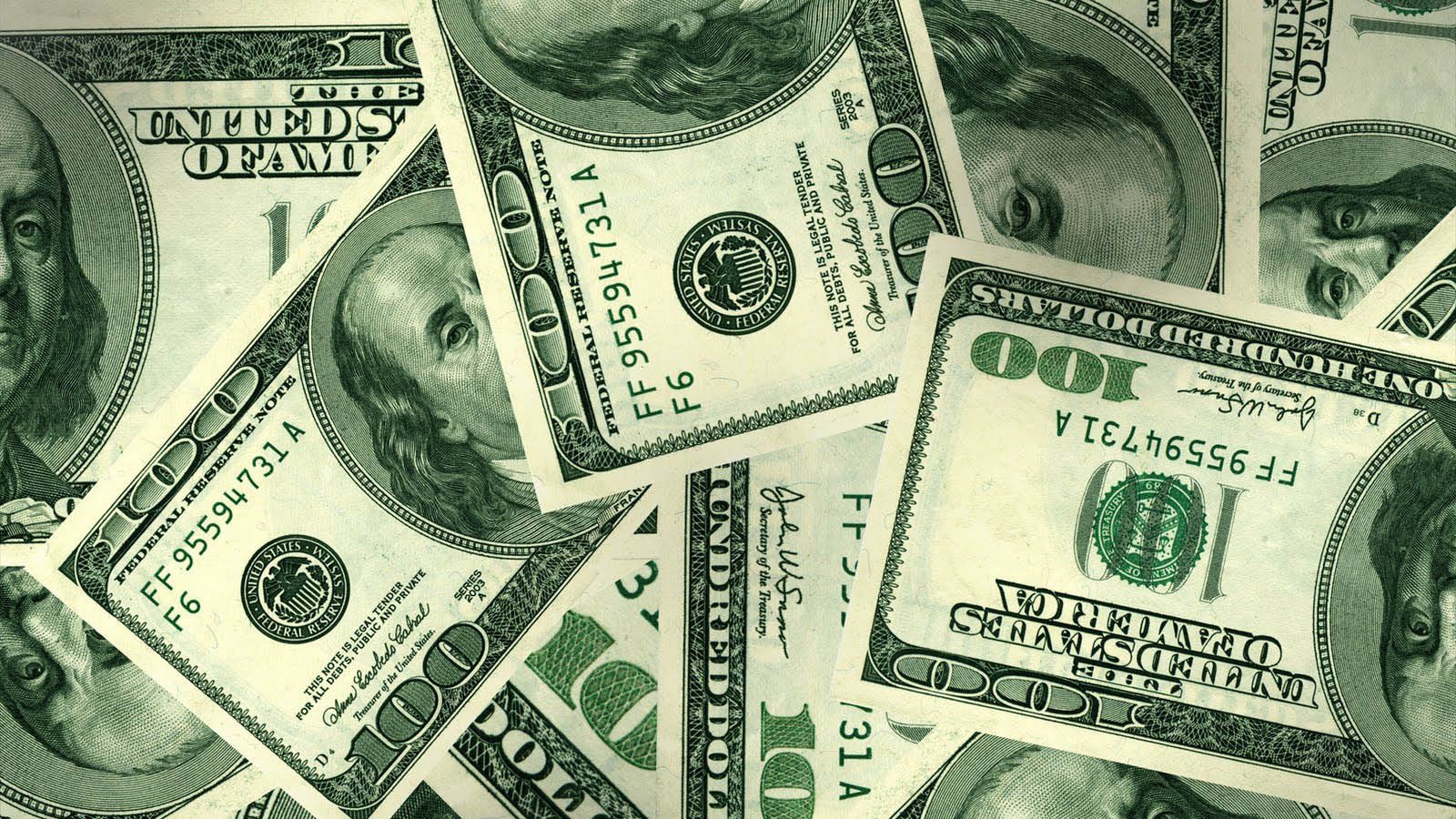 Banconote dollari americani, 1600x900 HD, Laptop